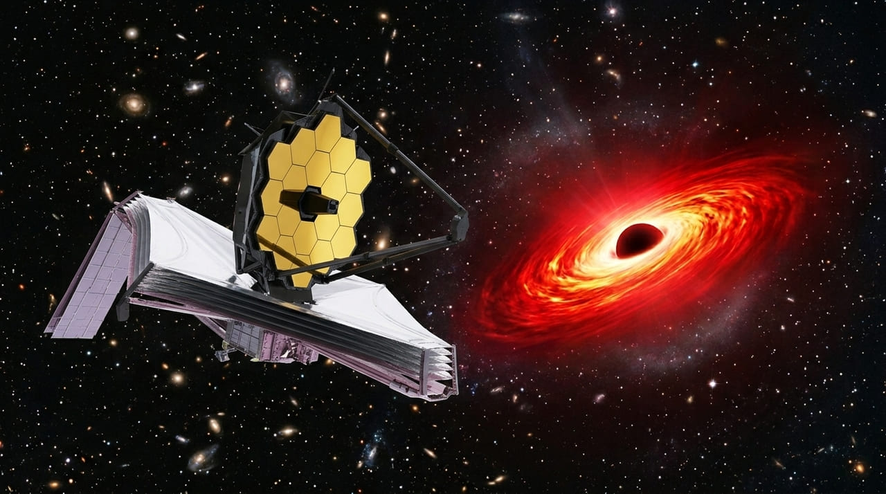 Pontos vermelhos no universo jovem que pareciam galáxias massivas foram identificados como buracos negros em fase de crescimento acelerado.