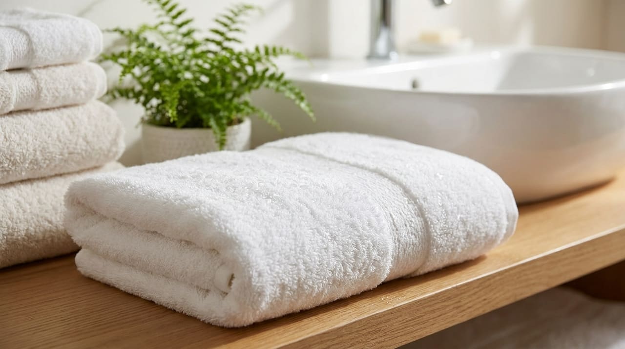 Substituir o amaciante por vinagre branco remove resíduos químicos e devolve a capacidade de absorção das fibras de algodão.