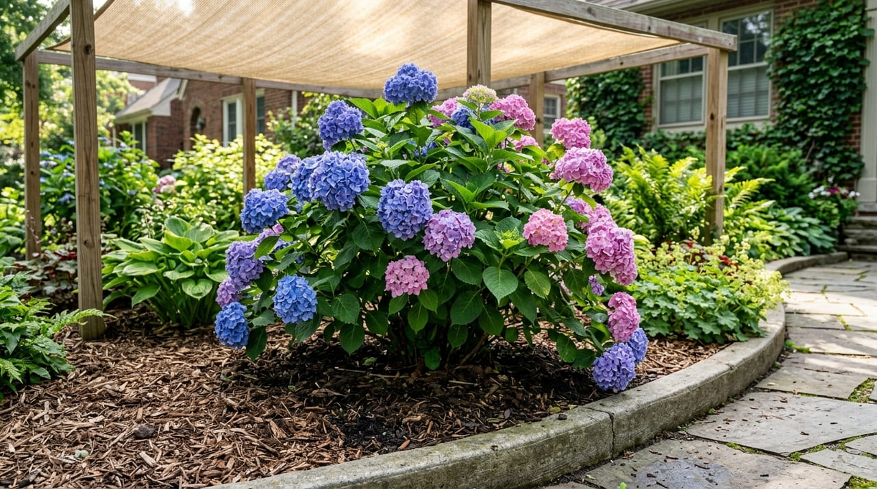 Plantar hortênsias antes do inverno permite que as raízes se estabeleçam com resistência para garantir flores abundantes.