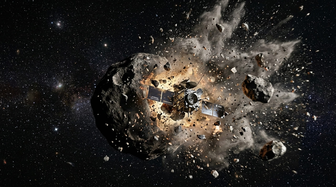 O sucesso do impacto cinético contra a lua Dimorphos prova que a humanidade pode alterar a trajetória de corpos celestes perigosos.