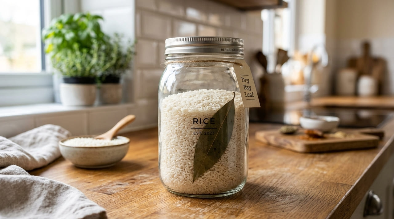 Nas casas mais organizadas dos Estados Unidos a despensa não tem caruncho porque usam folhas de louro para espantar insetos