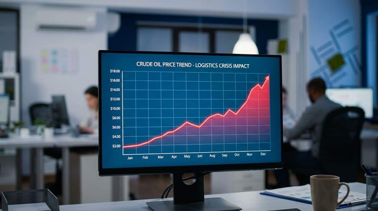 O bloqueio de rotas marítimas estratégicas eleva custos de transação e obriga investidores a buscarem ativos de proteção contra a volatilidade.