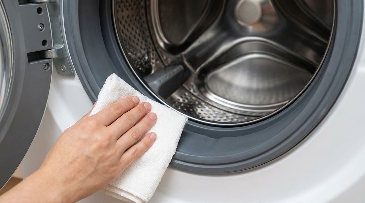 A limpeza regular da vedação e a ventilação interna impedem o mau cheiro nas roupas e o acúmulo de resíduos nocivos.