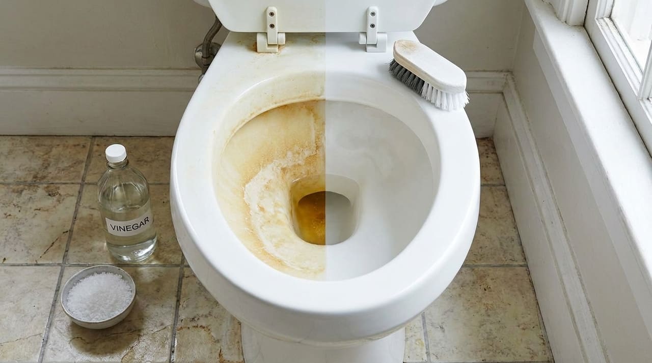 O uso do bicarbonato de sódio aliado ao ácido acético garante a desinfecção eficiente e previne o surgimento de novas manchas amareladas.