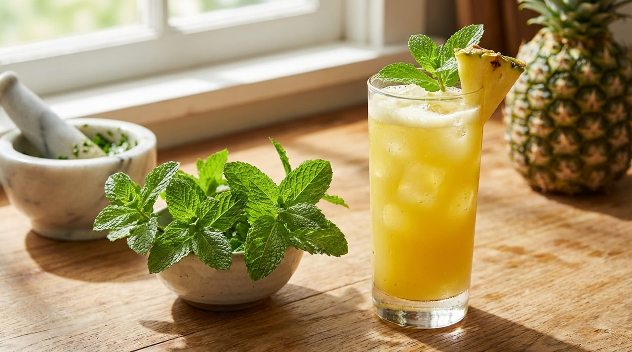 A Mentha spicata é a variedade perfeita para garantir o frescor em bebidas leves e sucos tropicais sem dominar o paladar. https://youtu.be/CygLElxvBVo?si=fFoW0J9t2osfKQEp