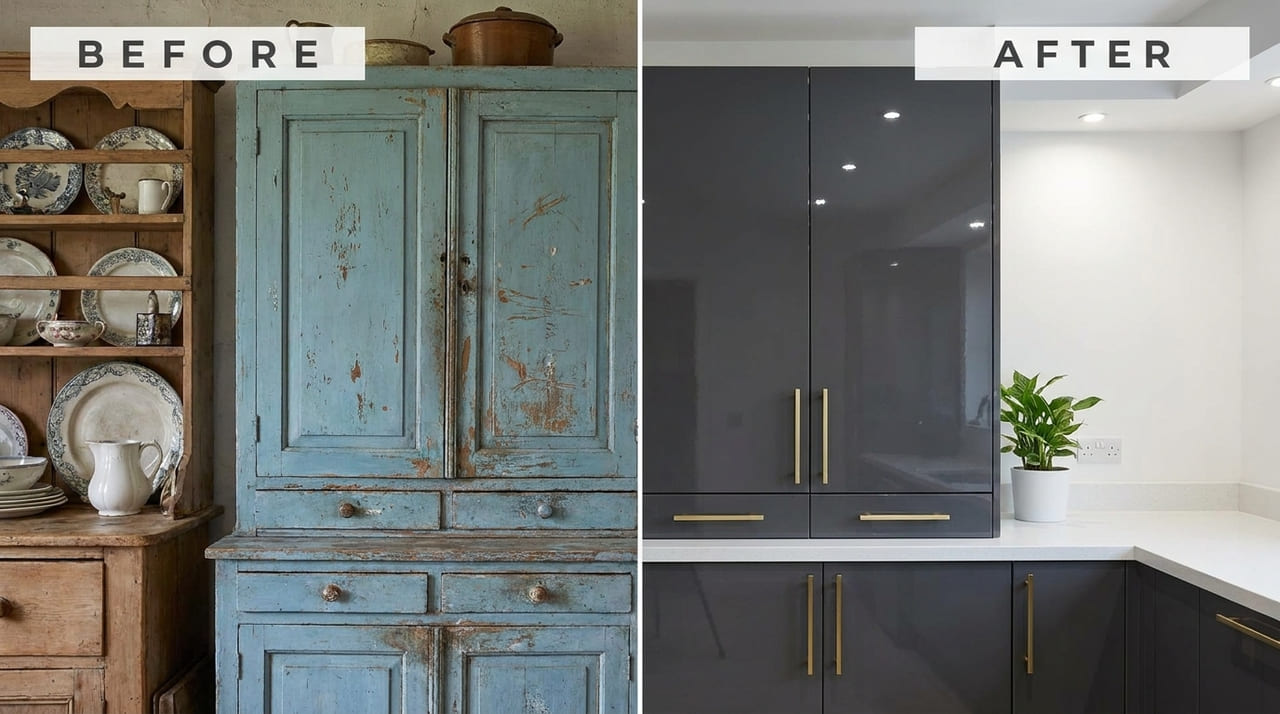 A renovação com adesivo vinílico permite transformar o visual da casa de forma prática e sem o acúmulo de entulho.