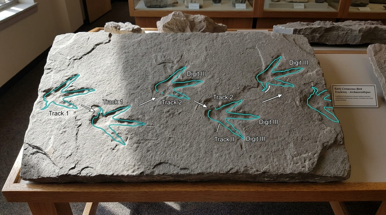 Sistemas de aprendizado profundo filtram ruídos geológicos para identificar com precisão pegadas de aves datadas de 210 milhões de anos.