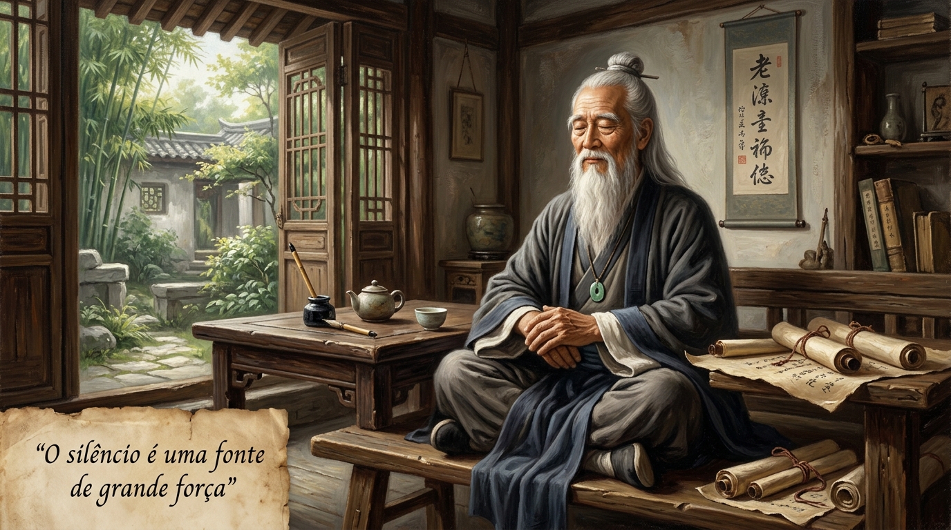 Lao Tsé, o sábio chines conseguiu decifrar nosso mundo desde 600 a.C: “O silêncio é uma fonte de grande força”
