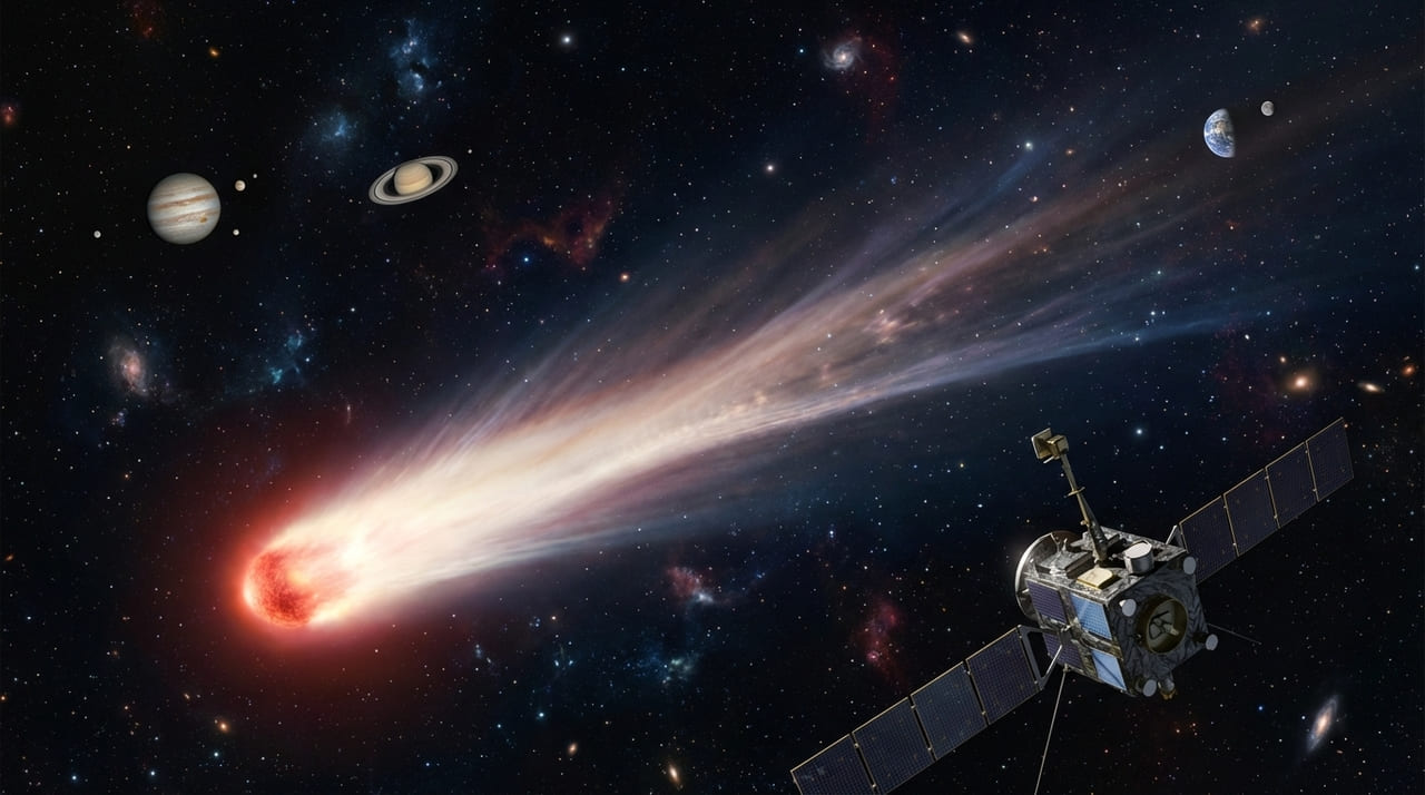 O cometa vindo de outra estrela confirmou que a química de sistemas planetários distantes é similar à do nosso próprio sistema solar.