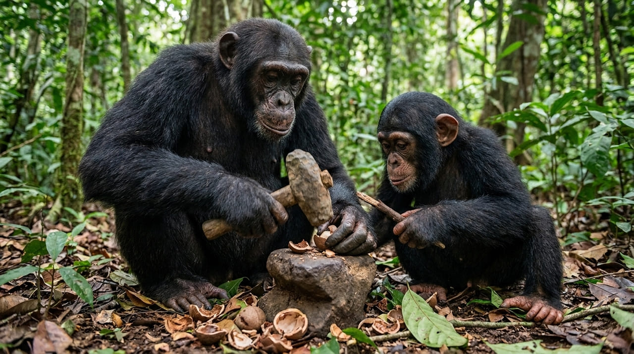 A grande pista de uma habilidade muito humana pode estar nas fêmeas chimpanzés