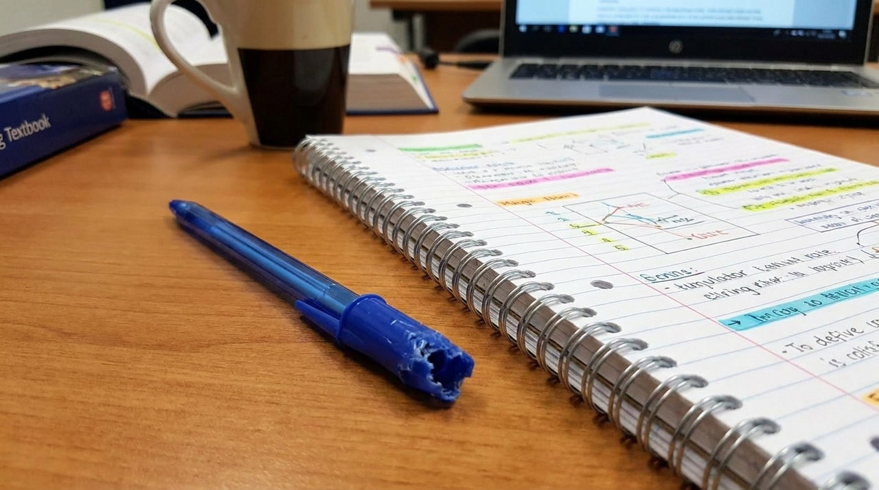 O hábito de morder objetos durante o estudo funciona como uma válvula de escape para aliviar a tensão e manter o cérebro em estado de alerta.