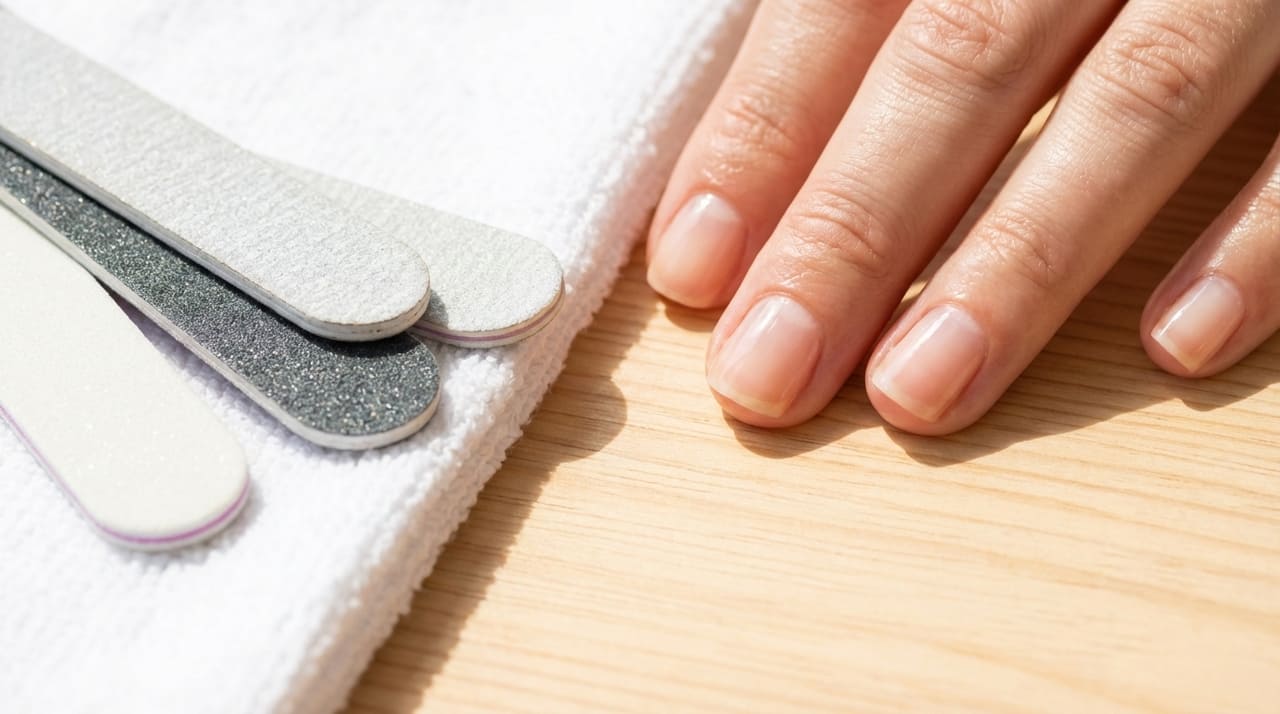 Ajustar o formato das unhas logo após o banho prejudica a queratina amolecida e facilita o surgimento de microfissuras e quebras.