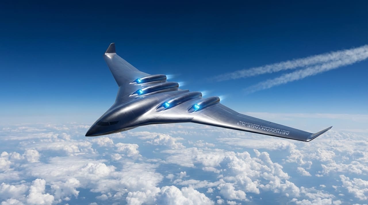 O protótipo da JetZero integra todo o corpo da aeronave para maximizar a sustentação e reduzir drasticamente o consumo de combustível.