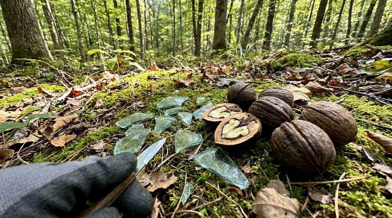 O uso estratégico de materiais de origem humana demonstra como os chimpanzés selecionam ferramentas pela espessura e resistência para otimizar a coleta de alimentos.