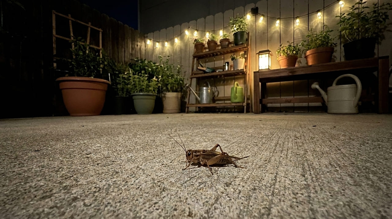 A presença de grilos em casa funciona como um indicador positivo para o equilíbrio do seu jardim.