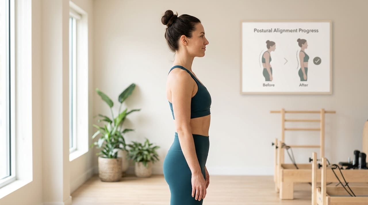 O ajuste da estrutura esquelética permite que os órgãos se acomodem melhor e reduz a circunferência abdominal naturalmente.