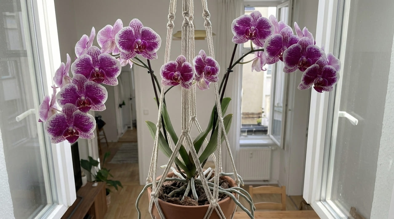 O cultivo de orquídeas em casa exige a substituição da terra convencional por materiais que garantam a aeração constante das raízes.