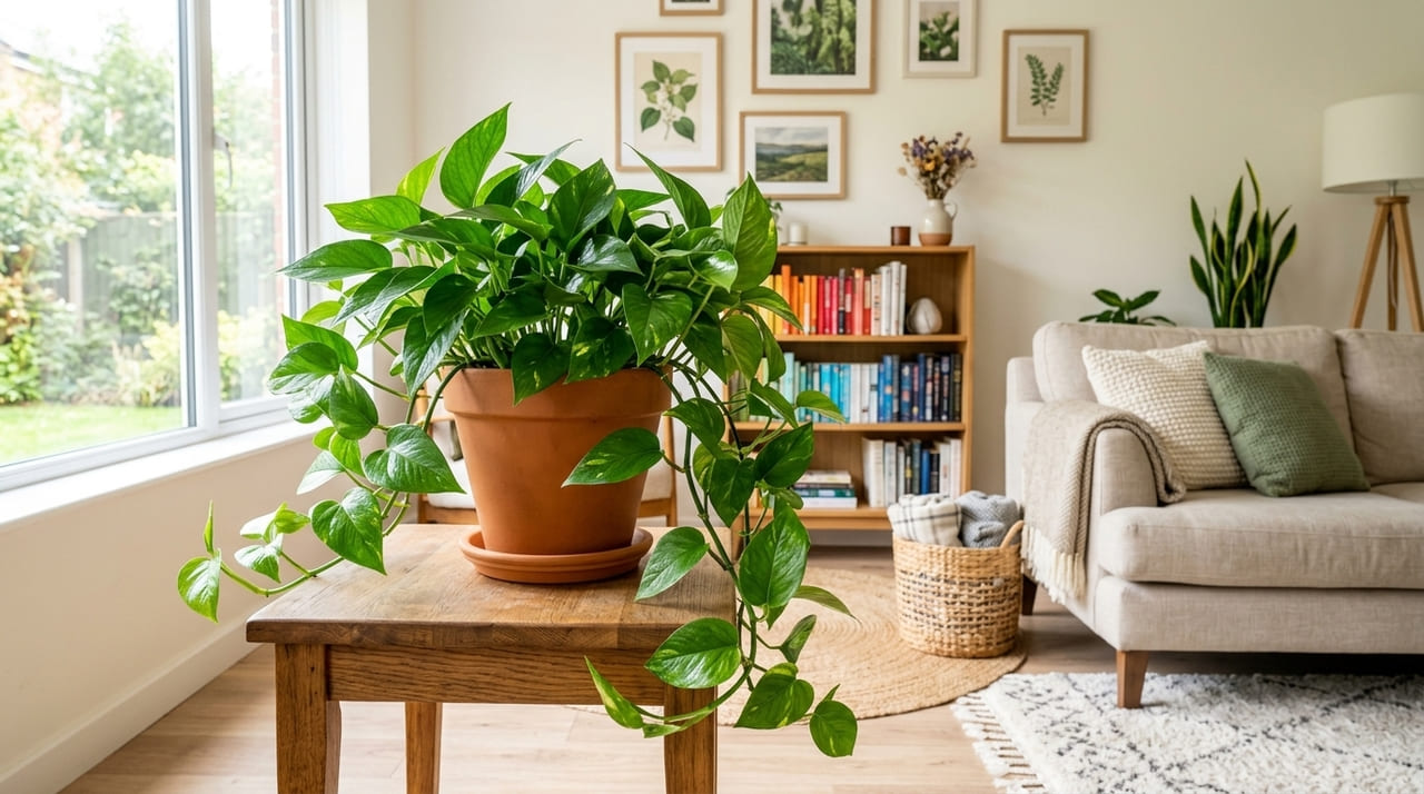 Na Holanda, para a jiboia durar anos: o macete não é a rega diária, mas nunca limpar as folhas com pano seco