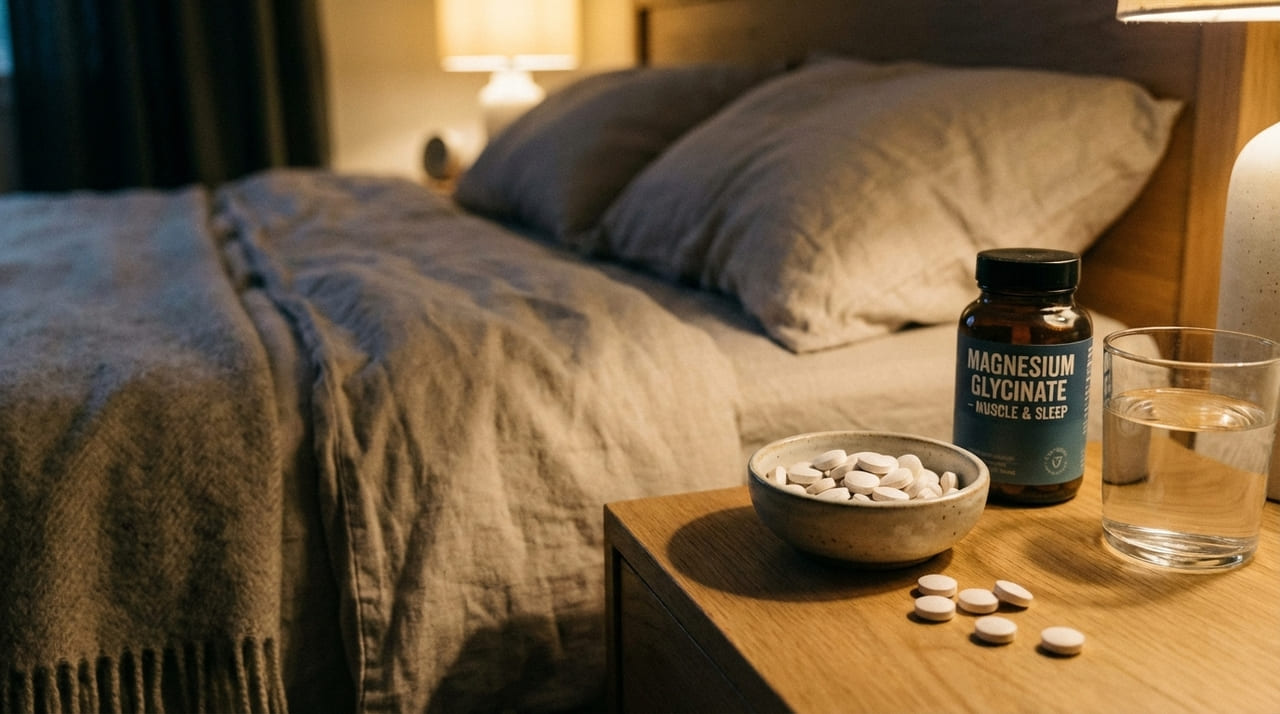 A reposição mineral estratégica antes de deitar auxilia na produção de neurotransmissores que acalmam a mente e preparam o corpo para o descanso.