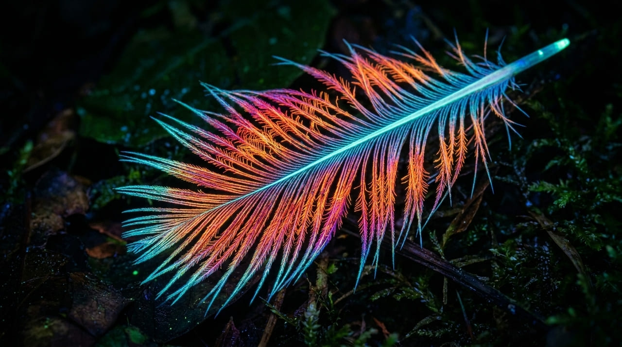 As nanoestruturas de queratina nas penas atuam como prismas que auxiliam no reconhecimento das espécies.