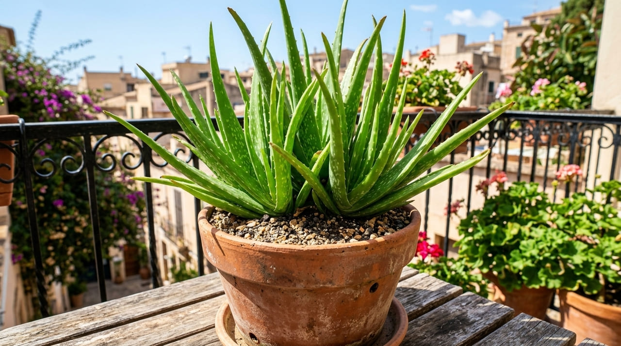 A porosidade do barro permite que a planta respire e evita o acúmulo de umidade prejudicial às raízes.