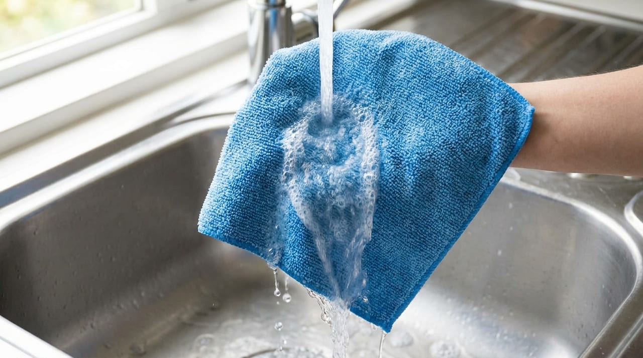 A higienização correta e a secagem rápida evitam o desgaste das tramas e a contaminação por bolor.