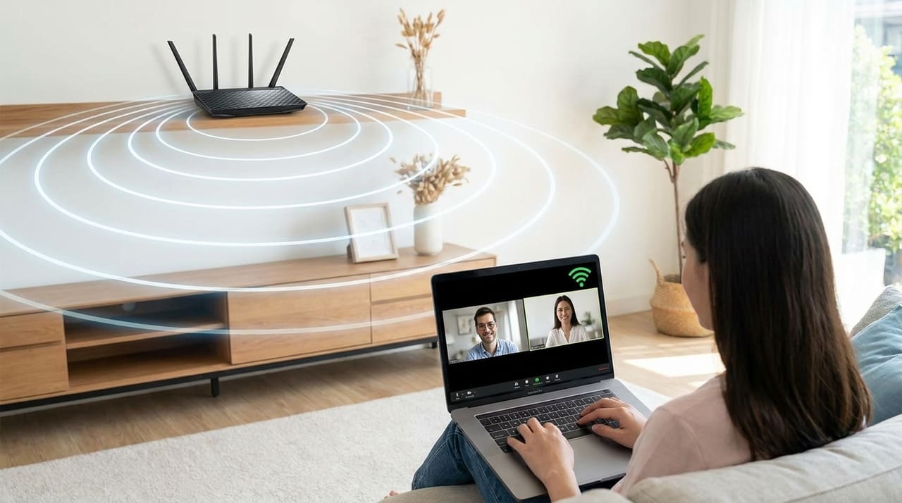 Evitar superfícies metálicas e objetos densos garante que o sinal de internet tenha um caminho livre para chegar aos seus dispositivos.