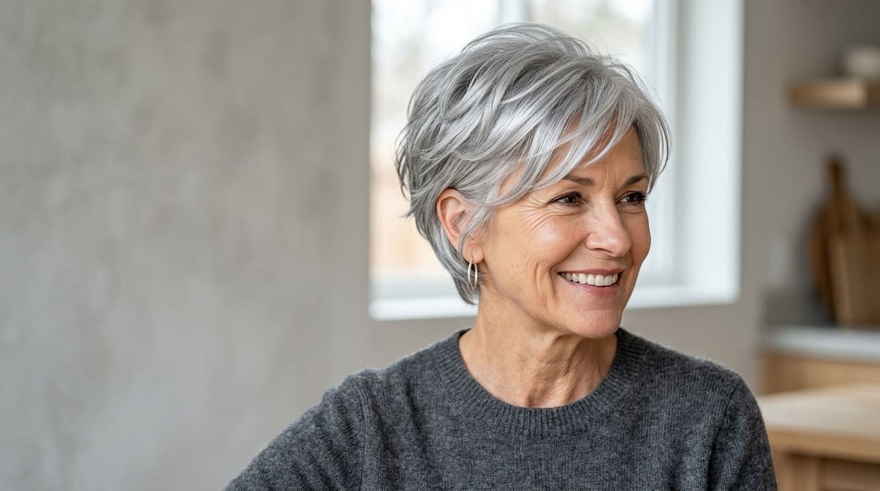 O corte bem executado realça o brilho espelhado e emoldura o rosto com a sofisticação característica de fios bem cuidados.