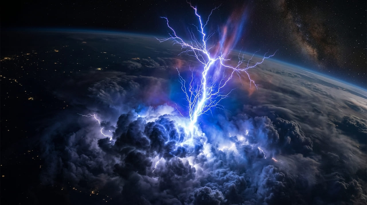 A observação de jatos gigantes a partir da Estação Espacial auxilia na construção de modelos mais precisos sobre o aquecimento das massas de ar.