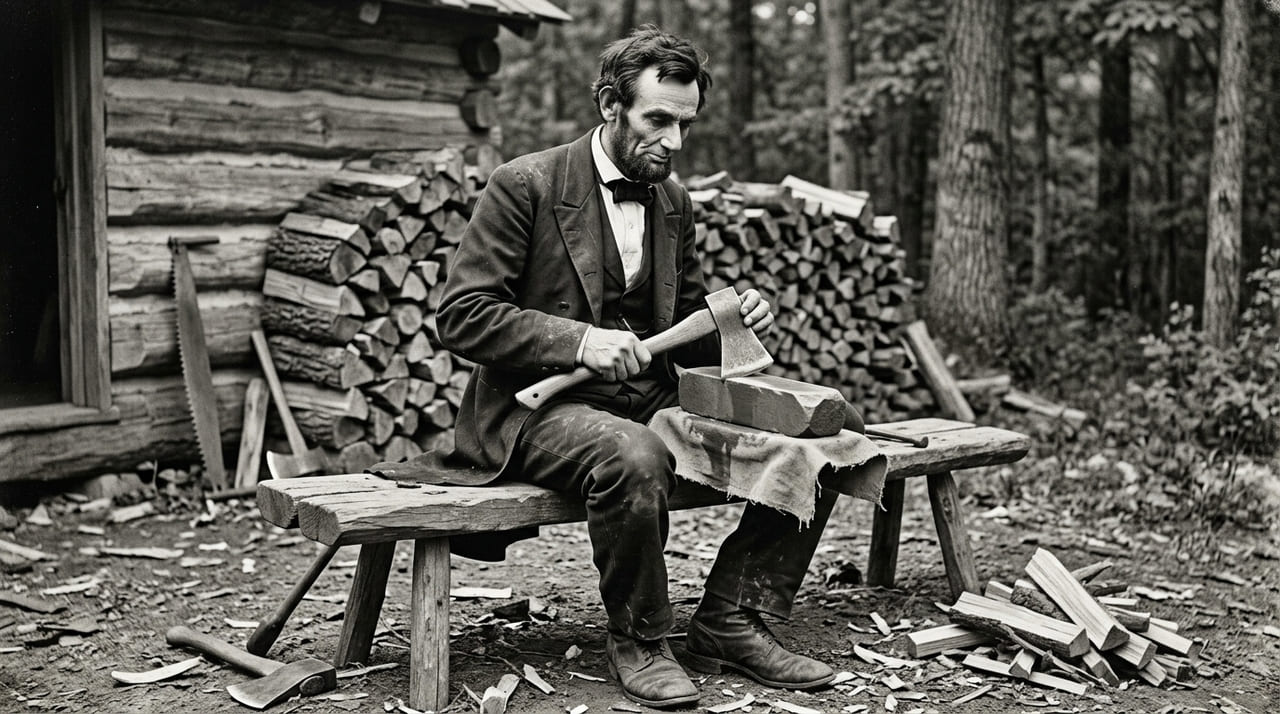 O líder Abraham Lincoln enfatiza que o planejamento cuidadoso reduz o esforço necessário na execução.