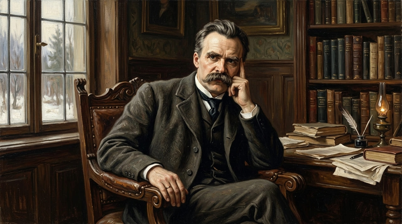 Nietzsche demonstra que encontrar um sentido central permite ao indivíduo superar as maiores adversidades da existência.