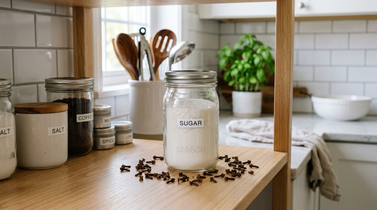 O uso de cravos e louro cria uma barreira eficiente para proteger seus mantimentos de invasores indesejados.