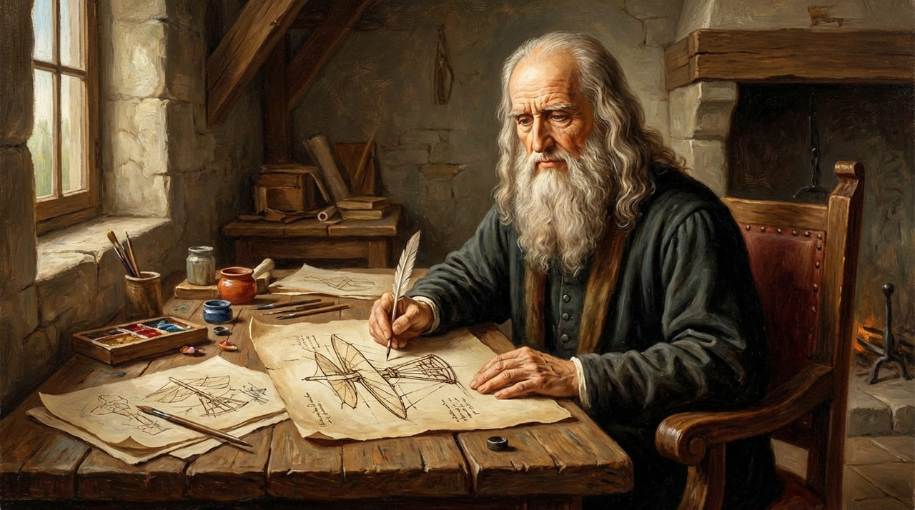 O pensamento de Leonardo da Vinci revela que a verdadeira elegância reside na simplicidade de cada detalhe.
