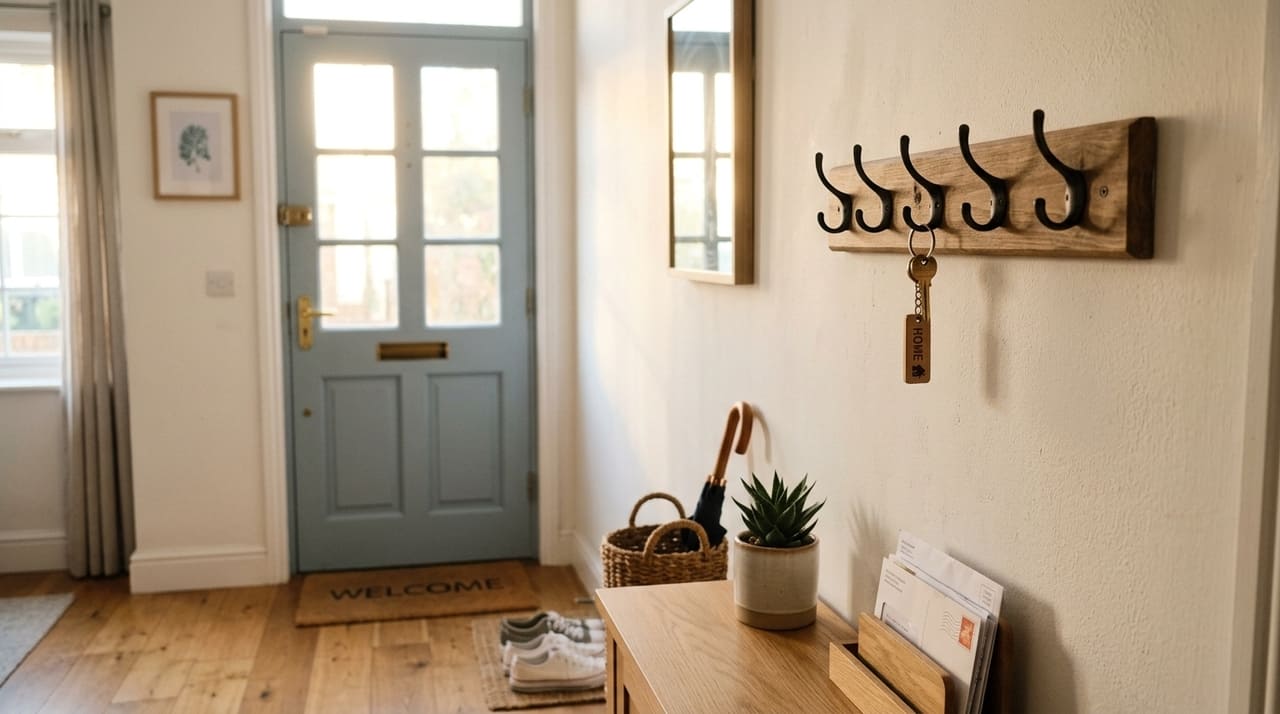 Estabelecer um local fixo para objetos essenciais blinda a mente contra o caos e a ansiedade matinal.