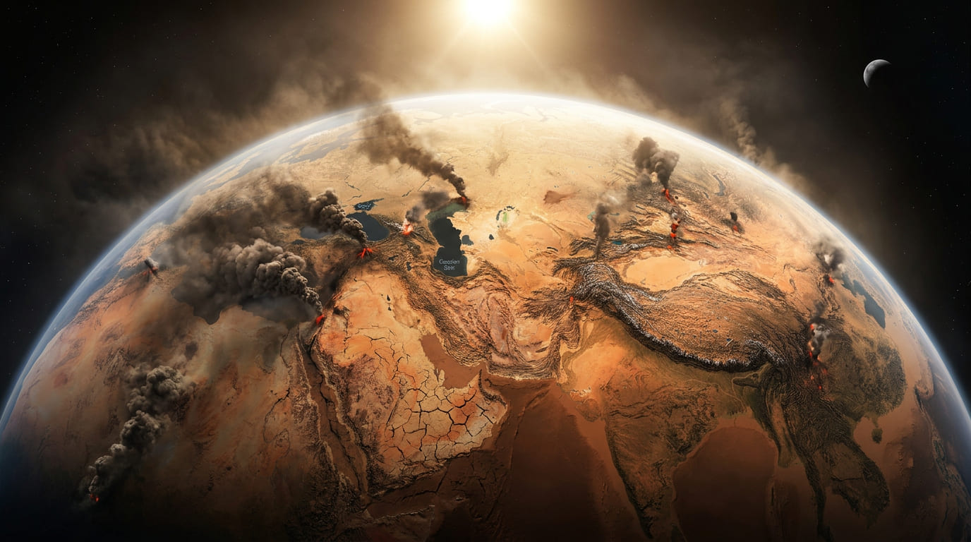 A deriva das placas tectônicas criará um supercontinente massivo, elevando as temperaturas globais e alterando a biodiversidade.