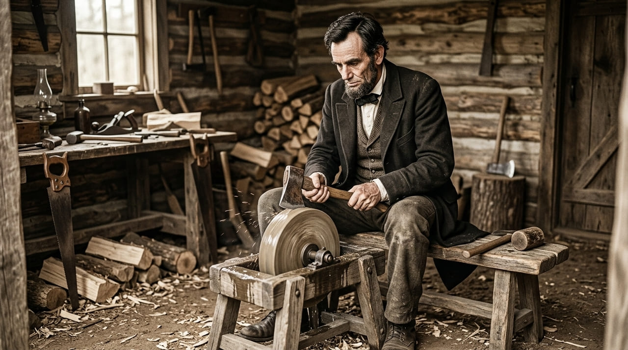 Abraham Lincoln, o líder do preparo: “Passe seis horas afiando o machado, e não 10 cortando uma árvore”