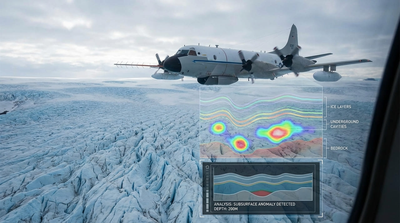 A descoberta de estruturas artificiais no subsolo ártico serve como estudo de caso sobre a resistência de materiais sob alta pressão.