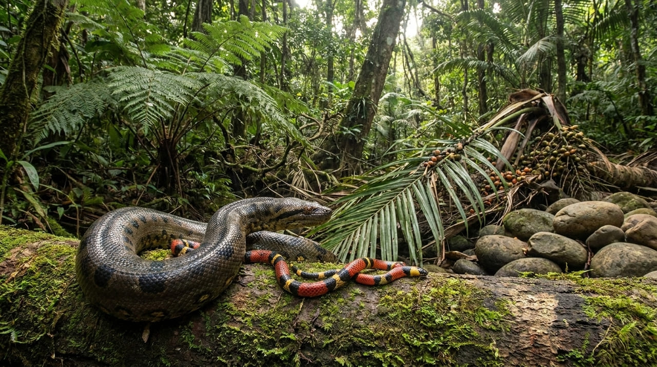 A predação intraespecífica entre serpentes revela uma adaptação evolutiva complexa voltada para a eficiência metabólica e o controle territorial.