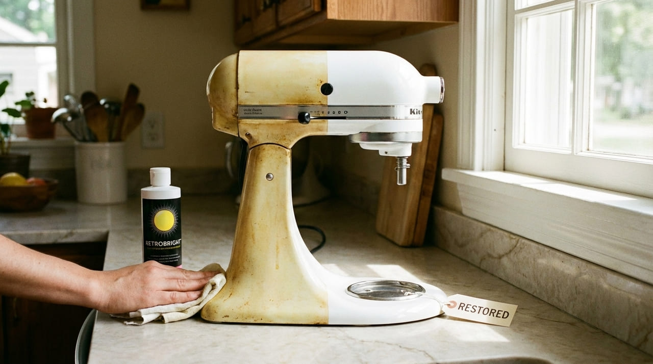 A restauração de polímeros amarelados devolve a harmonia visual à cozinha e renova a estética do ambiente.