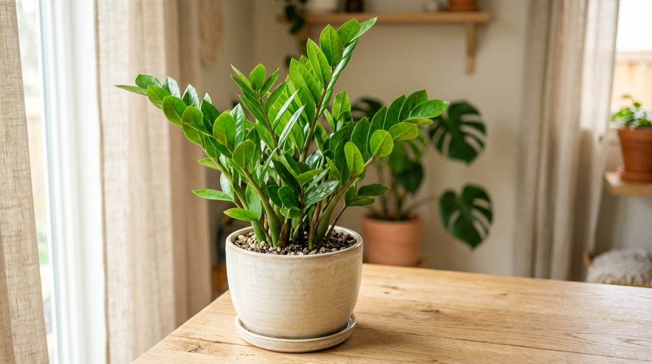 Espécies como a planta de jade e a zamioculca ajudam a filtrar energias e potencializar as frequências de sucesso financeiro.