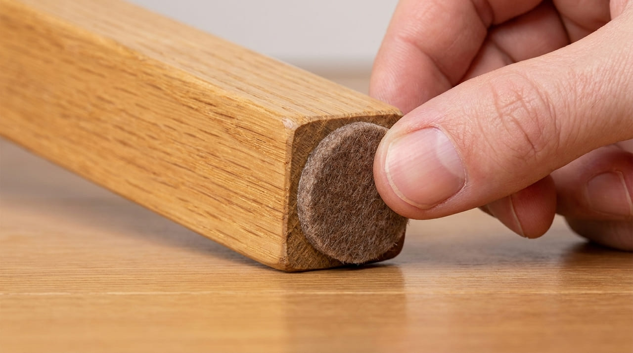 A utilização de barreiras macias nas bases dos assentos evita riscos permanentes e garante a longevidade dos revestimentos nobres.