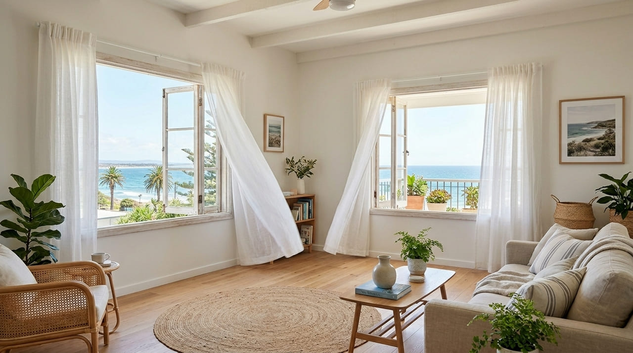 O planejamento técnico e a escolha de materiais resistentes combatem a umidade e o desgaste da maresia.