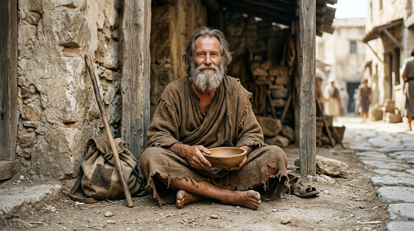 Close de mãos vazias abertas em um gesto de liberdade, com uma paisagem natural ao fundo.