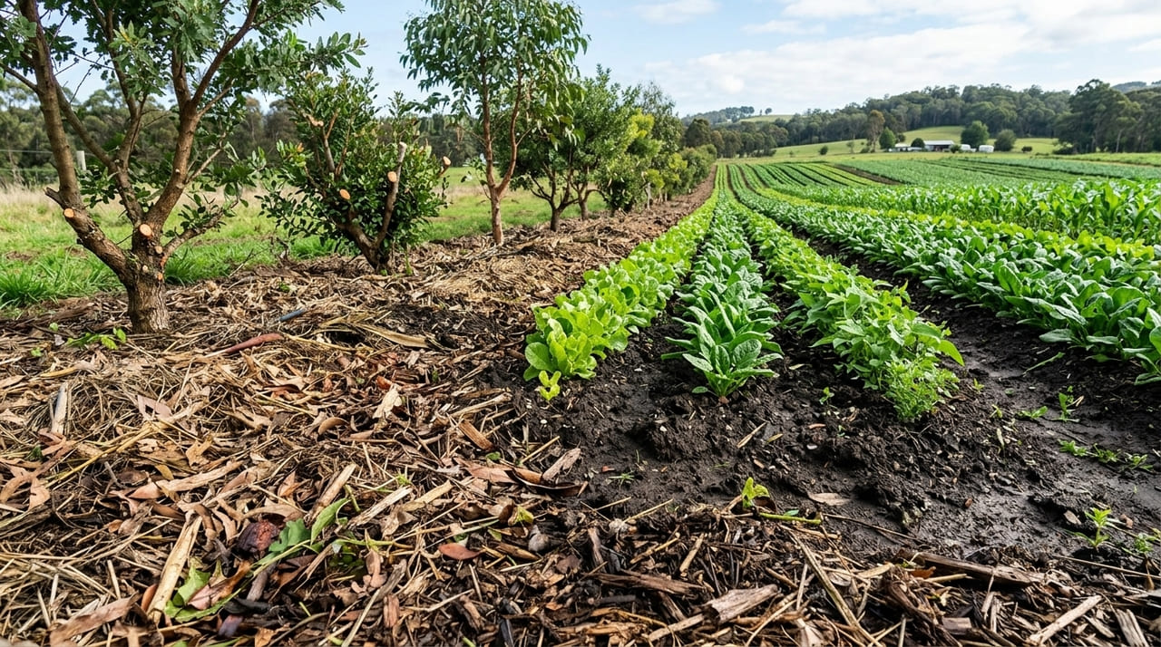 A integração entre biologia local e produção garante resiliência climática e segurança alimentar a longo prazo.