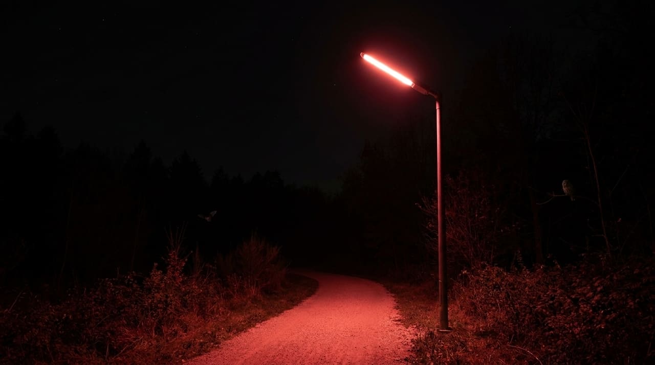 A substituição do brilho branco por tons quentes reduz a poluição luminosa e cria uma identidade visual inovadora para as vias públicas.