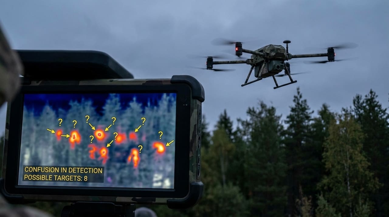 Novas plataformas de visão computacional buscam mitigar ruídos digitais para distinguir assinaturas térmicas reais de iscas artificiais no campo.