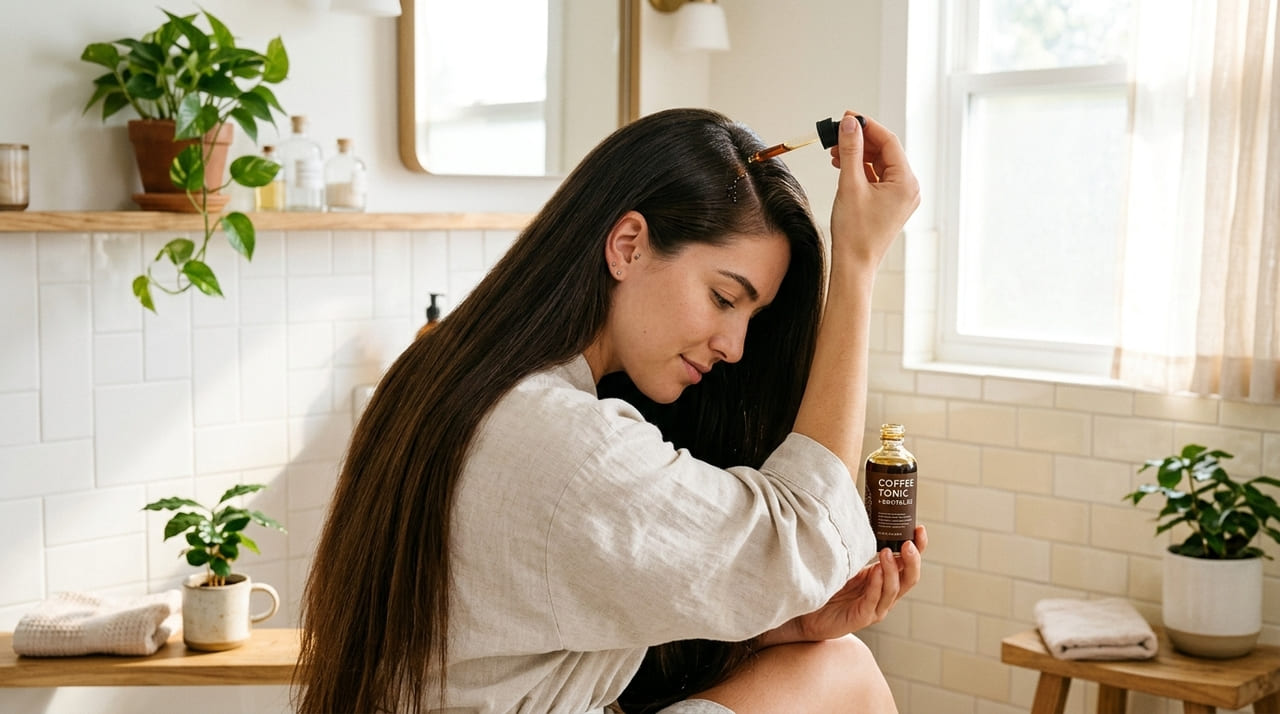 A aplicação externa do café promove uma melhora significativa na microcirculação sanguínea para garantir nutrientes à raiz.