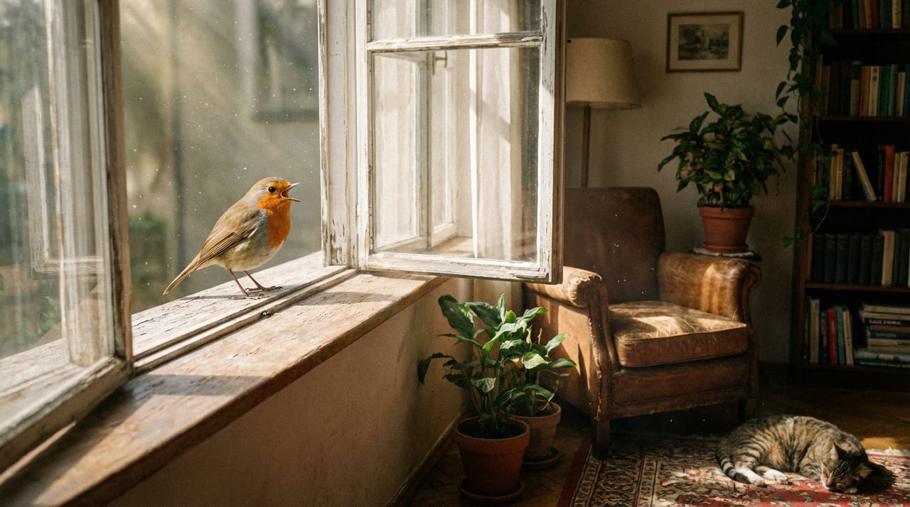 A melodia rítmica da fauna urbana suaviza ruídos artificiais e melhora significativamente o foco nas tarefas diárias.