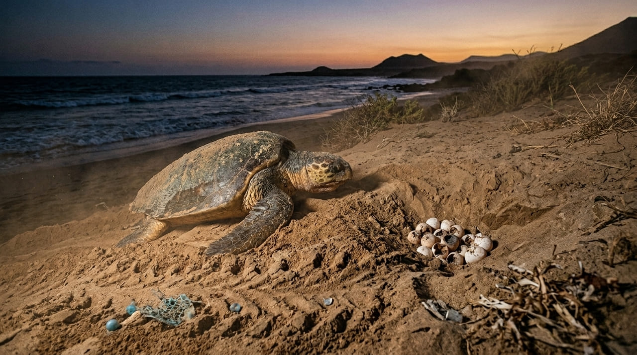 O aquecimento das águas antecipa a migração das tartarugas cabeçudas e reduz a quantidade de ovos depositados devido ao desgaste metabólico.