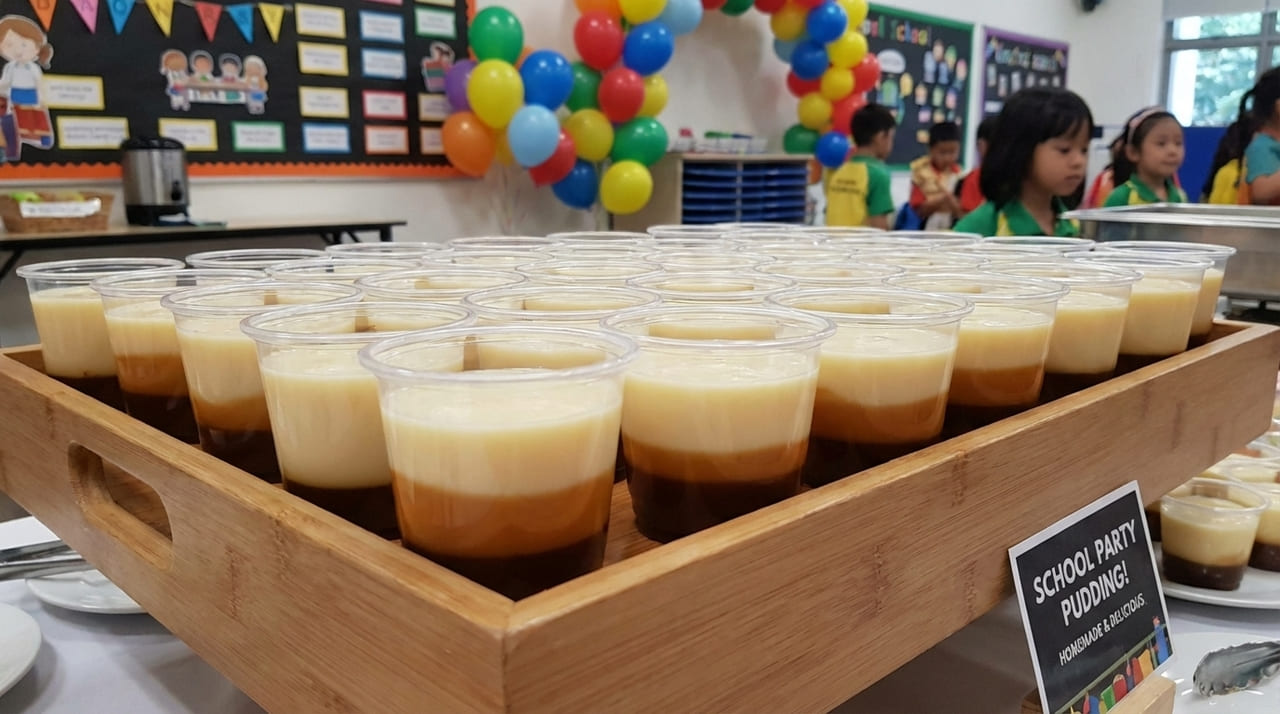 O uso de porções individuais facilita a distribuição e garante a higiene em eventos com grandes grupos de crianças.